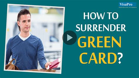 surrender green card and get visitor visa india|Can I surrender my green card and apply for a multiple.